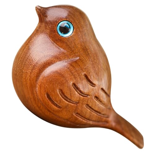 BESTYASH Vogelfigur aus Holz Miniaturvogel Holzschnitzerei Dekoration für Schreibtisch Handgefertigtes Tierdekor Rustikale Vogelstatue BESTYASH Vogelfigur aus Holz Miniaturvogel Holzschnitzerei Dekoration für Schreibtisch Handgefertigtes Tierdekor Rustikale Vogelstatue von BESTYASH