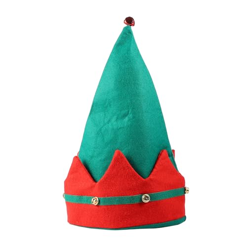 BESTYASH Weihnachtsmütze Gold Samt Elfenhut Weihnachtskostüm Kopfbedeckung für Erwachsene Festliche Party Zubehör Weihnachten Dekoration von BESTYASH