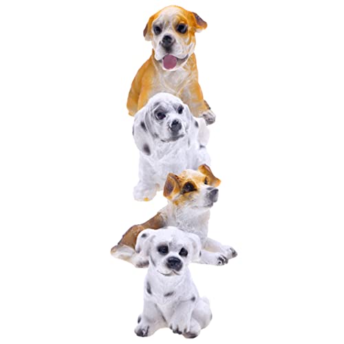 BESTonZON 4 Stücke Hund Figurine Miniatur Tiere Harz Ornamente Für Jungen Und Mädchen Dekorative Miniatur Spielzeug Für BESTonZON 4 Stücke Hund Figurine Miniatur Tiere Harz Ornamente Für Jungen Und Mädchen Dekorative Miniatur Spielzeug Für von BESTonZON