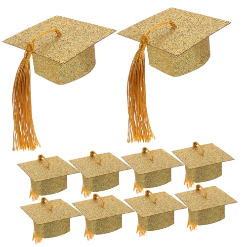 10Stücke Mini Abschlusskappen für Weingläser Kreative Hut Cover zur Dekoration von Rotweingläsern für Abschlussfeiern und 10Stücke Mini Abschlusskappen für Weingläser Kreative Hut Cover zur Dekoration von Rotweingläsern für Abschlussfeiern und von BESTonZON