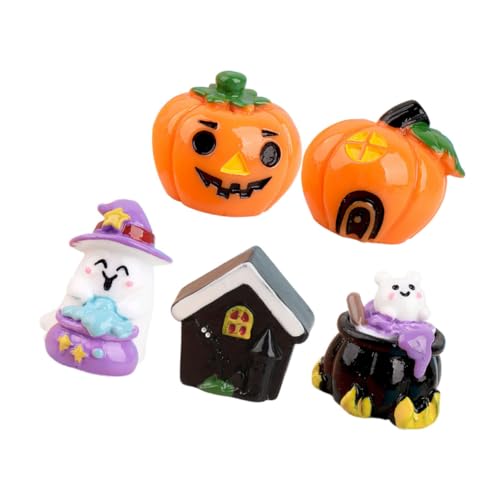 BESTonZON Halloween Party Dekoration Set 5 Stücke Miniatur Harz Handwerk Figuren Kürbis Laterne Zubehör BESTonZON Halloween Party Dekoration Set 5 Stücke Miniatur Harz Handwerk Figuren Kürbis Laterne Zubehör von BESTonZON