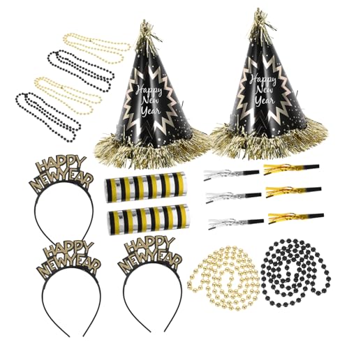 BESTonZON 1 Gefälligkeiten Lametta Zubehör Silvestermützen Weihnachtsdekorationen Partyhut Clownhut Nein Kappe Stirnband Für Das Neue Jahr 2024 Goldener Hut Jahre Hut Neuheit Black Papier BESTonZON 1 Gefälligkeiten Lametta Zubehör Silvestermützen Weihnachtsdekorationen Partyhut Clownhut Nein Kappe Stirnband Für Das Neue Jahr 2024 Goldener Hut Jahre Hut Neuheit Black Papier von BESTonZON