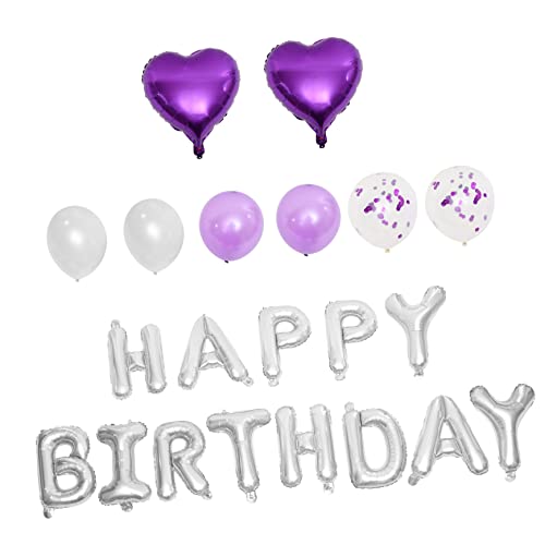 BESTonZON 1 Satz Geburtstagsballon-Set lustige Geburtstagsballons Golddekor luftballons balloons ballonie Geburtstagsdekorationen für Mädchen Geburtstagsballons für Frauen Emulsion Violett BESTonZON 1 Satz Geburtstagsballon-Set lustige Geburtstagsballons Golddekor luftballons balloons ballonie Geburtstagsdekorationen für Mädchen Geburtstagsballons für Frauen Emulsion Violett von BESTonZON