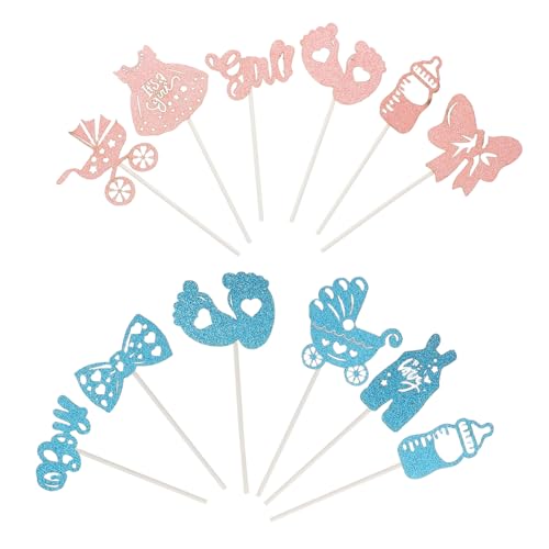 BESTonZON 1 Satz Geschlecht Offenbaren Requisiten Heimdekoration Charmante Accessoires Braut Topper Babykuchen Romantische Dekoration Teepartyhüte Für Frauen Frauenzubehör Papier von BESTonZON