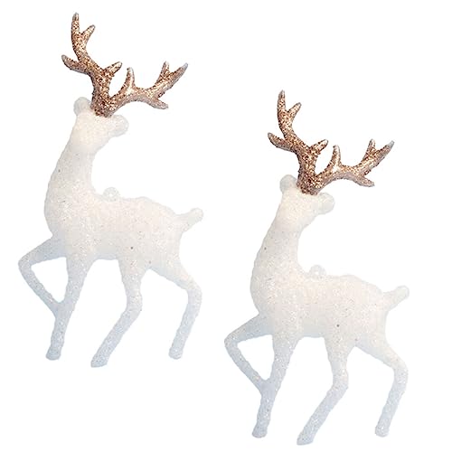 BESTonZON 1 Satz Hirsch Anhänger Cute Decor Weihnachtsbasteln Christmas Decor Hirschfigur Ornamente Weihnachtsdekorationen Bastelminiaturen Weihnachtshandwerk Verzierung Plastik Weiß 2 Stück BESTonZON 1 Satz Hirsch Anhänger Cute Decor Weihnachtsbasteln Christmas Decor Hirschfigur Ornamente Weihnachtsdekorationen Bastelminiaturen Weihnachtshandwerk Verzierung Plastik Weiß 2 Stück von BESTonZON