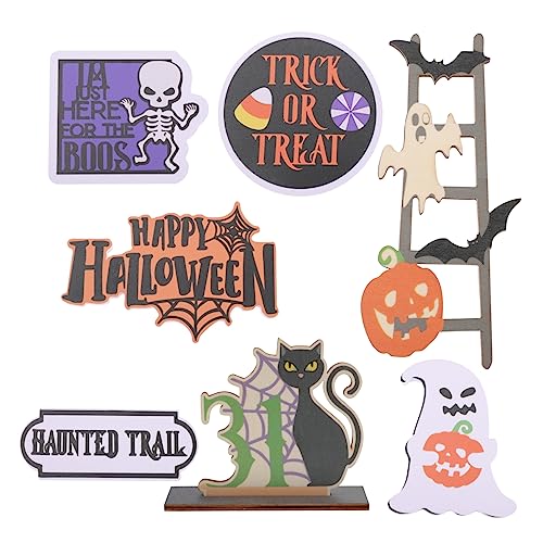 BESTonZON 1 Satz Hölzerne Ornamente Bauerntablett- Halloween-baumlichter Grimasse Dekoration Halloween-fensteraufkleber Girlande Abziehbilder Party Halloween-kissenbezüge Etikett MDF BESTonZON 1 Satz Hölzerne Ornamente Bauerntablett- Halloween-baumlichter Grimasse Dekoration Halloween-fensteraufkleber Girlande Abziehbilder Party Halloween-kissenbezüge Etikett MDF von BESTonZON
