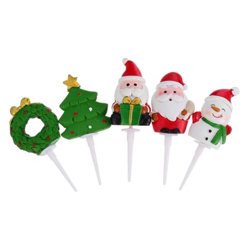 BESTonZON 1 Satz Kuchendekorations Add On Weihnachtsparty Zubehör Festival Themen Kuchendekor Weihnachtskuchen Topper Dekoration Feiertags Kuchen Topper Dessert Cupcake Topper 5 Stück BESTonZON 1 Satz Kuchendekorations Add On Weihnachtsparty Zubehör Festival Themen Kuchendekor Weihnachtskuchen Topper Dekoration Feiertags Kuchen Topper Dessert Cupcake Topper 5 Stück von BESTonZON