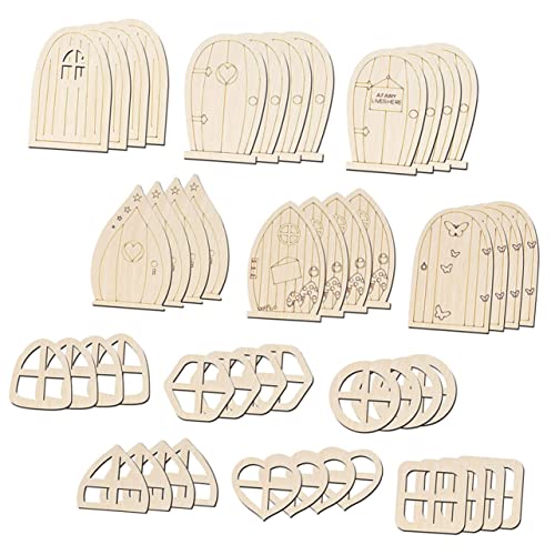BESTonZON 1 Satz Miniatur Feentür Aus Holz DIY Gartenornamente Gartenfee Unvollendete Miniatur Dekoration Feentüren Feenhandwerksgärten Feengartentür Willkommen Süße 48 Stück BESTonZON 1 Satz Miniatur Feentür Aus Holz DIY Gartenornamente Gartenfee Unvollendete Miniatur Dekoration Feentüren Feenhandwerksgärten Feengartentür Willkommen Süße 48 Stück von BESTonZON