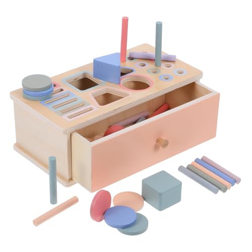 BESTonZON 1 Satz Montessori Sortierbox aus Holz für Kleinkinder Lernspielzeug Feinmotorik und Farberkennung für Frühe Entwicklung von Jahren BESTonZON 1 Satz Montessori Sortierbox aus Holz für Kleinkinder Lernspielzeug Feinmotorik und Farberkennung für Frühe Entwicklung von Jahren von BESTonZON