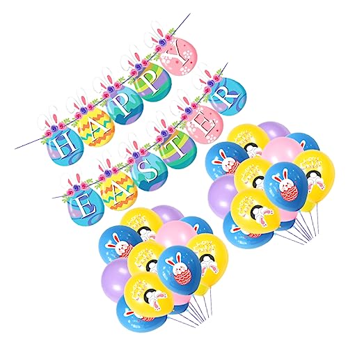BESTonZON Frohe Ostern Latex Ballons Set Banner Arch Kit Eier BESTonZON Frohe Ostern Latex Ballons Set Banner Arch Kit Eier von BESTonZON
