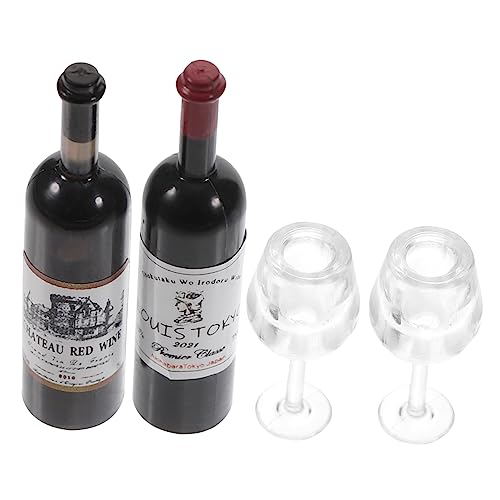 BESTonZON 1 Satz Puppenhaus Wein Flasche Cocktail Getränke Mini-hausgläser Miniaturgase Mikrobrille Puppenhaus-miniaturen Puppe Brille Mini-Foto-Requisiten Puppenhaus-Ornament Plastik BESTonZON 1 Satz Puppenhaus Wein Flasche Cocktail Getränke Mini-hausgläser Miniaturgase Mikrobrille Puppenhaus-miniaturen Puppe Brille Mini-Foto-Requisiten Puppenhaus-Ornament Plastik von BESTonZON