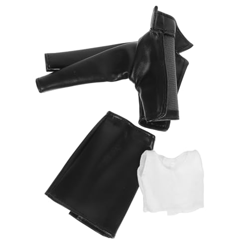 BESTonZON 1 Satz Puppenkleidung Puppenbekleidungszubehör Puppen Machen Zubehör Puppe Verkleiden Sich Kleidung Black Kunstleder BESTonZON 1 Satz Puppenkleidung Puppenbekleidungszubehör Puppen Machen Zubehör Puppe Verkleiden Sich Kleidung Black Kunstleder von BESTonZON