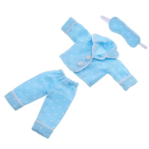 BESTonZON 1 Satz Puppenkleidung Schlafanzug Puppen BJD Kleidung Puppenschlafanzug lässiger Pyjama süße statuen Nachtwäsche für Babypuppen Ideen für Puppen-Pyjama-Outfits Polyester Sky-Blue BESTonZON 1 Satz Puppenkleidung Schlafanzug Puppen BJD Kleidung Puppenschlafanzug lässiger Pyjama süße statuen Nachtwäsche für Babypuppen Ideen für Puppen-Pyjama-Outfits Polyester Sky-Blue von BESTonZON