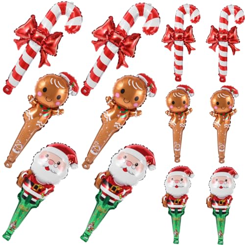 BESTonZON 1 Satz Weihnachtsballon aus Aluminiumfolie Ballonbogen-Kit weihnachtliche Folienballons weihnachts party weihnachten party Luftballons aus Aluminiumfolie aufblasbarer Folienballon von BESTonZON