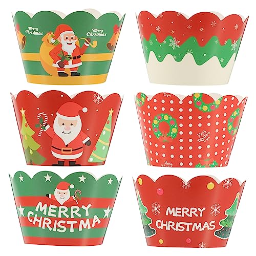 BESTonZON 1 Satz Weihnachtsdekorationsrand Weihnachtsparty Accessoires Weihnachtsbacken Zubehör Glücklich Partydekorationen Kuchen Cupcake-wraps Für Weihnachten Weihnachts-cupcake-liner 6st BESTonZON 1 Satz Weihnachtsdekorationsrand Weihnachtsparty Accessoires Weihnachtsbacken Zubehör Glücklich Partydekorationen Kuchen Cupcake-wraps Für Weihnachten Weihnachts-cupcake-liner 6st von BESTonZON
