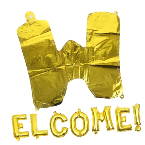 BESTonZON 1 Satz Willkommen im Ballon luftballons back to school ballongas balloon balongas Ballongirlande Fiesta dekoration dekorativer Luftballon Willkommensballons Aluminiumfolie Golden BESTonZON 1 Satz Willkommen im Ballon luftballons back to school ballongas balloon balongas Ballongirlande Fiesta dekoration dekorativer Luftballon Willkommensballons Aluminiumfolie Golden von BESTonZON