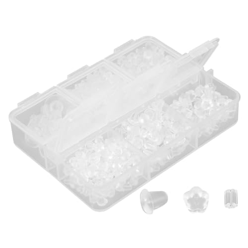 BESTonZON 1 Schachtel Silikon Ohrstecker Verschlüsse Langlebige Ohrring Stopper für Ohrlöcher Sichere Ohrstecker Rücken für Hängende Ohren Ohrring Zubehör für Schmuckherstellung und BESTonZON 1 Schachtel Silikon Ohrstecker Verschlüsse Langlebige Ohrring Stopper für Ohrlöcher Sichere Ohrstecker Rücken für Hängende Ohren Ohrring Zubehör für Schmuckherstellung und von BESTonZON