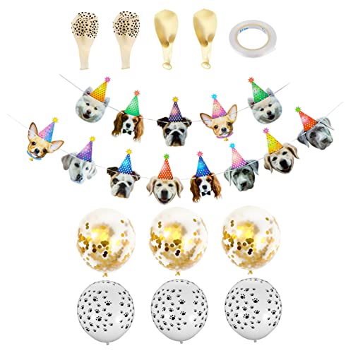 BESTonZON 1 Set Hundeparty Hängeflagge Deckendekoration Hundeparty Ballon Banner Welpenparty Dekoration Haustier Party Banner Hundegeburtstags Party Banner Hundegeburtstags Cartoon BESTonZON 1 Set Hundeparty Hängeflagge Deckendekoration Hundeparty Ballon Banner Welpenparty Dekoration Haustier Party Banner Hundegeburtstags Party Banner Hundegeburtstags Cartoon von BESTonZON
