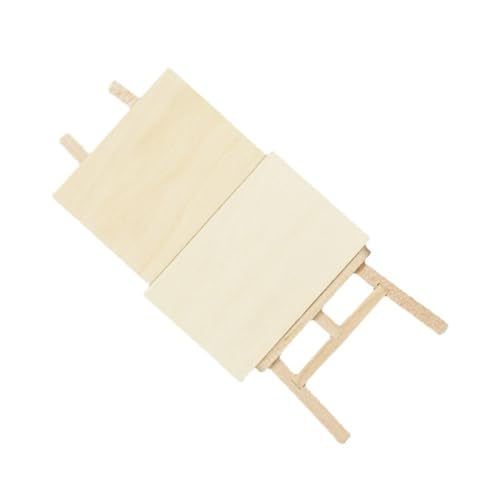 BESTonZON 1 Set Puppenhauszubehör Mini Staffelei Staffeleien Puppenhausmöbel Miniatur Szenenmöbel Gefälschte Staffelei Und Brett Mini Staffelei Miniatur Staffelei Holz von BESTonZON