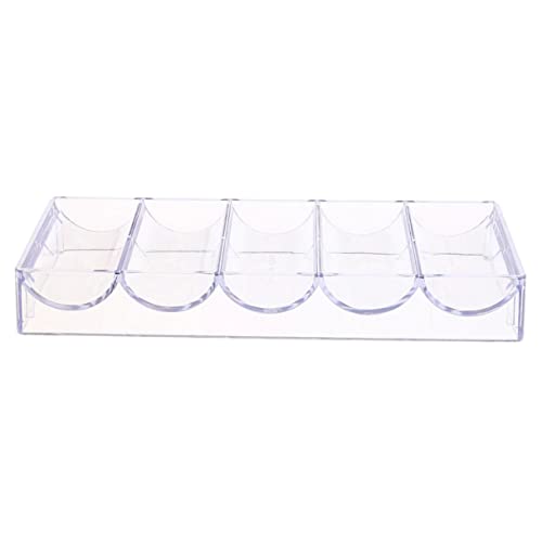 BESTonZON 1 Stück Packung Chip-Rack Chips Box Chips Aufbewahrung Chip-Sortierbox Kühlschrankorganisatoren und -aufbewahrung Bausatz Organizer-Etui aus Acryl Aufbewahrungsbox für Pokerchips von BESTonZON