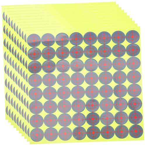 BESTonZON 10 Blatt Paster Für Praktische Paster Kreisetiketten Selbstklebende Etiketten Kreative Paster Kreisklötze Professionelle Kleister Sport-paster Etiketten Für Wild Papier Aufkleber von BESTonZON