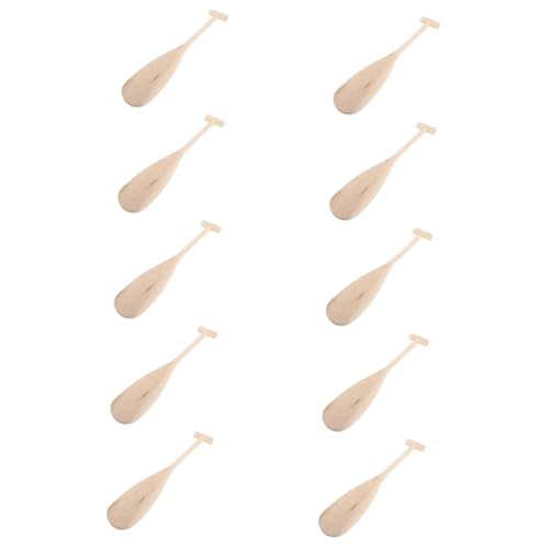 BESTonZON 10 Stück Leichtes Holzpaddel für Bootsdekoration und Schlauchboot für Wasseraktivitäten Robust und Sicher für Familienausflüge an Strand und See BESTonZON 10 Stück Leichtes Holzpaddel für Bootsdekoration und Schlauchboot für Wasseraktivitäten Robust und Sicher für Familienausflüge an Strand und See von BESTonZON