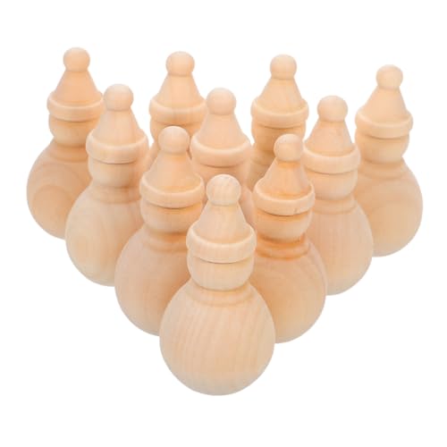 BESTonZON 10 Stück Natürliche Holz Schneemann Figuren Blanke Unbehandelte Holzpuppen zum Bemalen Nachhaltige Diy Holzfiguren für Bastelprojekte Weihnachtsdeko und Familienaktivitäten BESTonZON 10 Stück Natürliche Holz Schneemann Figuren Blanke Unbehandelte Holzpuppen zum Bemalen Nachhaltige Diy Holzfiguren für Bastelprojekte Weihnachtsdeko und Familienaktivitäten von BESTonZON