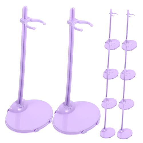 BESTonZON 10 Stück Puppenständer aus Stabilem Kunststoff Flache Runde Basis Tragbarer Doll Stand für Puppen und Actionfiguren Sicherer Halter für Zuhause und Shop Dekoration Hellviolett BESTonZON 10 Stück Puppenständer aus Stabilem Kunststoff Flache Runde Basis Tragbarer Doll Stand für Puppen und Actionfiguren Sicherer Halter für Zuhause und Shop Dekoration Hellviolett von BESTonZON