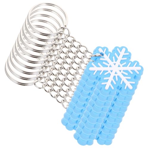 BESTonZON 10 Stück Schneeflocken Schlüsselanhänger Schneeflocken Schlüsselringe Zum Aufhängen Innenzubehör S Schlüsselanhänger Jungen Ornament Anhänger Klein Bezaubernd Lustig BESTonZON 10 Stück Schneeflocken Schlüsselanhänger Schneeflocken Schlüsselringe Zum Aufhängen Innenzubehör S Schlüsselanhänger Jungen Ornament Anhänger Klein Bezaubernd Lustig von BESTonZON