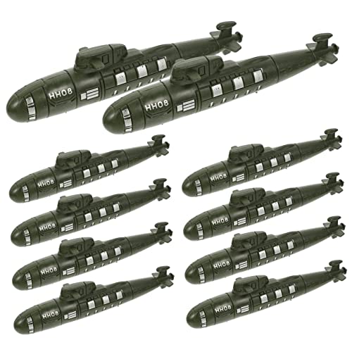 BESTonZON 10 Stück Simuliertes U-Boot U-Boote U -Boot - -u-Boote Kleines U-Boot- U-Boot-Modelle Tischdekorationen Aus Sand U-Boot-schmuck Pp Green von BESTonZON