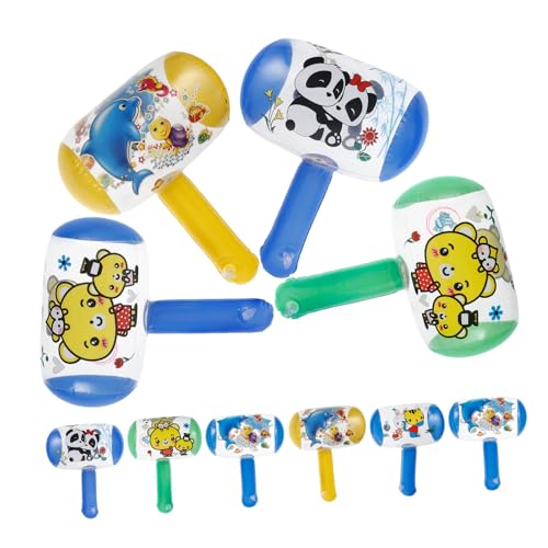 BESTonZON 10 Stück Teiliges Aufblasbares Hammer mit Eingebauter Klingel Leichte Kinderhämmer in Bunten Farben Lustiges Party und Poolspielzeug für Jungen und Mädchen Zufällige Farbe von BESTonZON