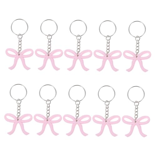 BESTonZON 10 Stück Teiliges Bowknot Schlüsselanhänger für Babyparty Junggesellinnenabschied Geburtstagsdekoration Vielseitige Handtaschenverlängerung Deko für Schlüssel Taschen von BESTonZON