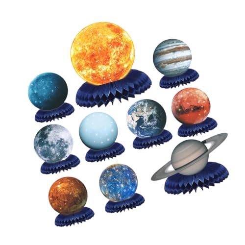 BESTonZON 10 Stück Teiliges Planetenthema Waben Deko Set Tischmittelstücke für Geburtstagsfeiern Kreative Waben Dekorationen mit Planeten Elementen Vielseitig Einsetzbar für Fröhliche BESTonZON 10 Stück Teiliges Planetenthema Waben Deko Set Tischmittelstücke für Geburtstagsfeiern Kreative Waben Dekorationen mit Planeten Elementen Vielseitig Einsetzbar für Fröhliche von BESTonZON