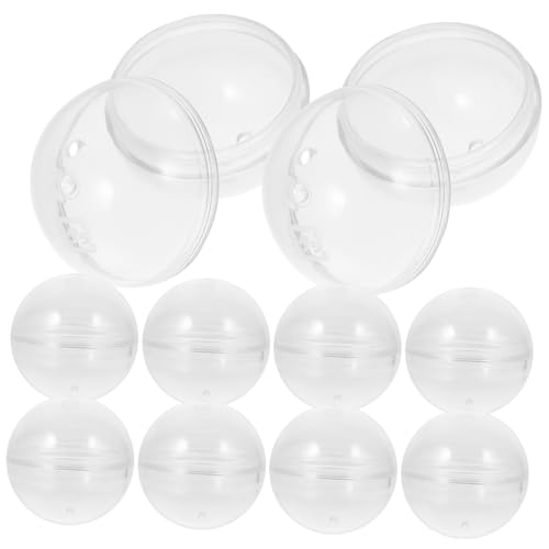 BESTonZON 10 Stück Transparente Kunststoffkapseln Wiederbefüllbare Vielseitige Kugelbehälter für Geschenke DIY Deko Geeignet für Party Ostern Schule Hochzeit BESTonZON 10 Stück Transparente Kunststoffkapseln Wiederbefüllbare Vielseitige Kugelbehälter für Geschenke DIY Deko Geeignet für Party Ostern Schule Hochzeit von BESTonZON