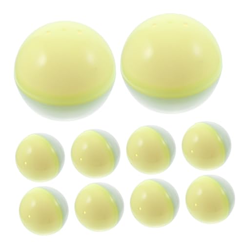 BESTonZON 10 Stück Transparente Wiederbefüllbare Kunststoff kugeln Ø mit Weißem Deckel und Doppelten Luftlöchern Stabile Aufbewahrungsboxen für Spielzeugautomaten Partys und Zufällige Farbe BESTonZON 10 Stück Transparente Wiederbefüllbare Kunststoff kugeln Ø mit Weißem Deckel und Doppelten Luftlöchern Stabile Aufbewahrungsboxen für Spielzeugautomaten Partys und Zufällige Farbe von BESTonZON