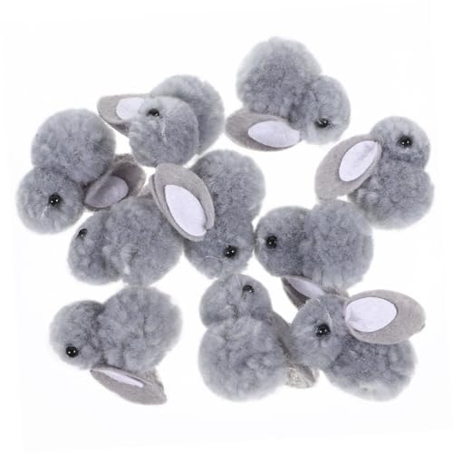 BESTonZON 10 Stücke Mini Stofftier Spielzeug Plüsch Puppe Handwerk Liefert Für Kleidung Decor Hut Zubehör Zufällige Farbe von BESTonZON
