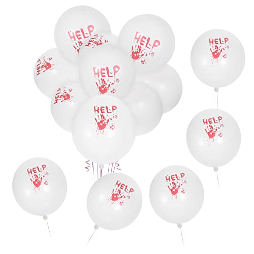 BESTonZON 100 Stück Blutige Handballon Dekorationen Halloween Ballons Gruselige Handabdruck Ballons Halloween Ornament Halloween Dekoration Halloween Handabdruck Ballons Weiße BESTonZON 100 Stück Blutige Handballon Dekorationen Halloween Ballons Gruselige Handabdruck Ballons Halloween Ornament Halloween Dekoration Halloween Handabdruck Ballons Weiße von BESTonZON