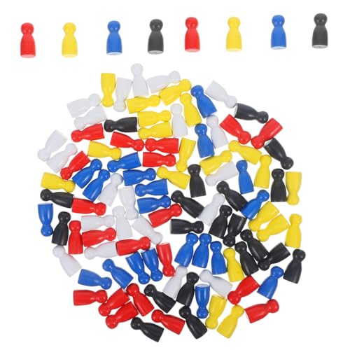 BESTonZON 100 Stück Ersatzspielsteine für Brettspiele Holzfiguren für Schach und Fliegendes Schach Rote Blaue Gelbe Weiße und Schwarze Figuren für Schachliebhaber und Familienunterhaltung BESTonZON 100 Stück Ersatzspielsteine für Brettspiele Holzfiguren für Schach und Fliegendes Schach Rote Blaue Gelbe Weiße und Schwarze Figuren für Schachliebhaber und Familienunterhaltung von BESTonZON