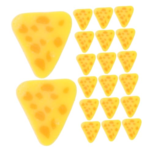 BESTonZON 100 Stück Mini Soft Zubehör Käse Pilz Dekorationsstücke für DIY Bastelarbeiten Bunte Resin Charms für Handyhüllen Nagelkunst und Schmuckgestaltung von BESTonZON