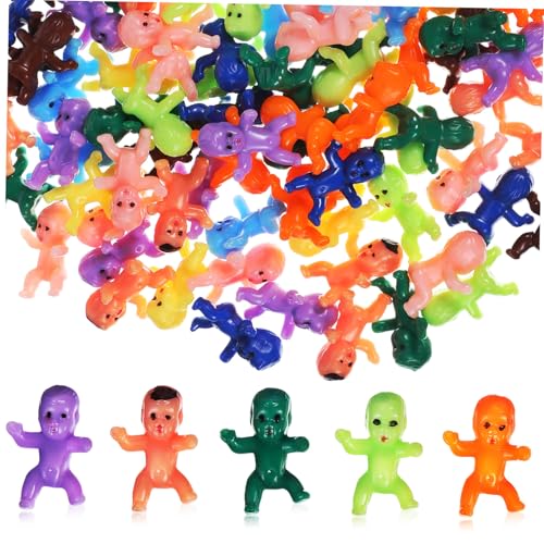 BESTonZON 100 Stück Teiliges Mini Kunststoff Figuren Bunte Kleine Babypuppen für Shower Kindergeburtstag Mitgebsel Kreative Party Dekoration Langlebige Kunststoff Dolls für Junge Mädchen BESTonZON 100 Stück Teiliges Mini Kunststoff Figuren Bunte Kleine Babypuppen für Shower Kindergeburtstag Mitgebsel Kreative Party Dekoration Langlebige Kunststoff Dolls für Junge Mädchen von BESTonZON