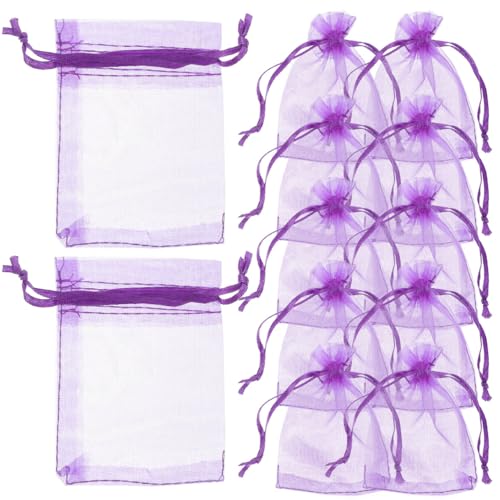BESTonZON 100 Stücke Lavendel Beutel Organzabeutel Lavendelsäckchen Leere Duftsäckchen Organza Säckchen Duftbeutel Kordelzugbeutel zum Befüllen für Lavendel Gewürze, Kräuter, Dark Purple, 9X7X0.1CM BESTonZON 100 Stücke Lavendel Beutel Organzabeutel Lavendelsäckchen Leere Duftsäckchen Organza Säckchen Duftbeutel Kordelzugbeutel zum Befüllen für Lavendel Gewürze, Kräuter, Dark Purple, 9X7X0.1CM von BESTonZON