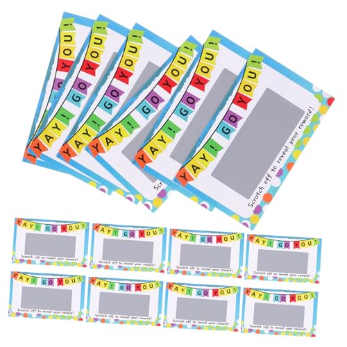 BESTonZON 100St Rubbelkarten bastelkarten geburtstagskarten kratzkarten partygeschenke weihnachtskarten Loskarten abrubbeln Party-Rubbelspiel Stickerspiel abrubbeln Kratzaufkleber Papier BESTonZON 100St Rubbelkarten bastelkarten geburtstagskarten kratzkarten partygeschenke weihnachtskarten Loskarten abrubbeln Party-Rubbelspiel Stickerspiel abrubbeln Kratzaufkleber Papier von BESTonZON