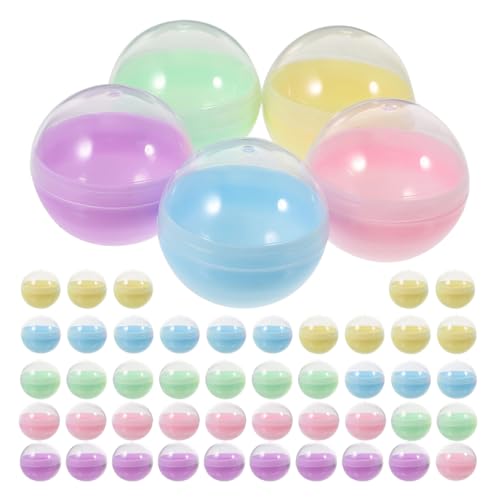BESTonZON 100Stücke Halbtransparente Kunststoffkugeln für Kaugummiautomaten DIY Projekte Runde Spielzeugbehälter für Bastelarbeiten und Kreative Aktivitäten BESTonZON 100Stücke Halbtransparente Kunststoffkugeln für Kaugummiautomaten DIY Projekte Runde Spielzeugbehälter für Bastelarbeiten und Kreative Aktivitäten von BESTonZON
