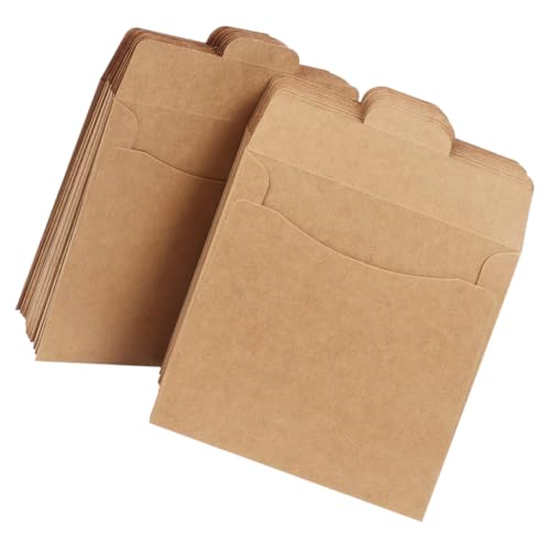 BESTonZON 100st Disc-Tasche Kleine Braune Papiertüten Braune Ordner Medienaufbewahrungshüllen DVD-Aufbewahrungstasche Schmuck Papiertüte Große Papiertüten Papphüllen Kraftpapier Light Brown BESTonZON 100st Disc-Tasche Kleine Braune Papiertüten Braune Ordner Medienaufbewahrungshüllen DVD-Aufbewahrungstasche Schmuck Papiertüte Große Papiertüten Papphüllen Kraftpapier Light Brown von BESTonZON