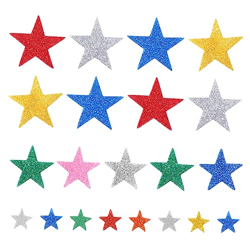 BESTonZON 100stücke Sterne Aufkleber Selbstklebende Sticker Für Mädchen Für Schulprojekte Bastelarbeiten Und Belohnungen Mit von BESTonZON