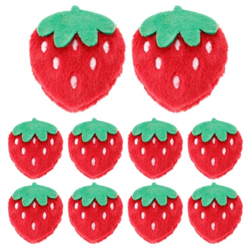 BESTonZON 10St Plüsch-Erdbeere DIY-Zubehör DIY Zubehör Stoffbeutel Dekoration künstliche künstliche Erdbeere Plüschtierbeeren Wassermelonenflecken gestickte Patches zum Aufbügeln rot BESTonZON 10St Plüsch-Erdbeere DIY-Zubehör DIY Zubehör Stoffbeutel Dekoration künstliche künstliche Erdbeere Plüschtierbeeren Wassermelonenflecken gestickte Patches zum Aufbügeln rot von BESTonZON