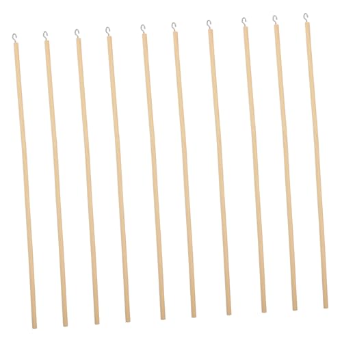 BESTonZON 10er-Pack Runde Bastelstäbe Stäbe für Puppenmanipulationsstäbe Unfertige Hölzerne Kontrollstäbe für Schattenpuppen BESTonZON 10er-Pack Runde Bastelstäbe Stäbe für Puppenmanipulationsstäbe Unfertige Hölzerne Kontrollstäbe für Schattenpuppen von BESTonZON