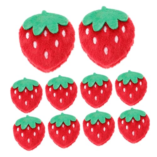 BESTonZON 10Stücke Erdbeer Patches Plüsch Charms zum Aufbügeln Niedliche Applikationen für Kreative DIY Projekte für Kleidung Taschen und Haaraccessoires BESTonZON 10Stücke Erdbeer Patches Plüsch Charms zum Aufbügeln Niedliche Applikationen für Kreative DIY Projekte für Kleidung Taschen und Haaraccessoires von BESTonZON