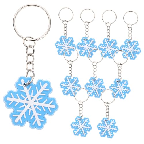 BESTonZON 10st Schneeflocken-schlüsselanhänger Schneeflocke Schlüsselanhänger Kette Gadgets Girlande Auto Schlüsselanhänger Gans-schlüsselanhänger Knopf Ring Stuffer Stifte Cool Sky-blue Pvc BESTonZON 10st Schneeflocken-schlüsselanhänger Schneeflocke Schlüsselanhänger Kette Gadgets Girlande Auto Schlüsselanhänger Gans-schlüsselanhänger Knopf Ring Stuffer Stifte Cool Sky-blue Pvc von BESTonZON