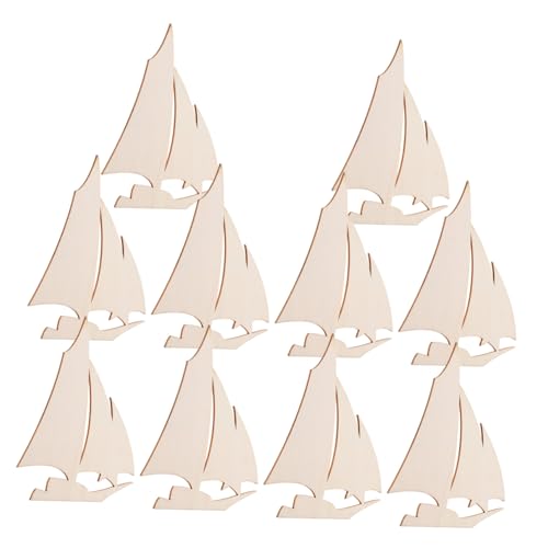 BESTonZON 10stücke Segelboot-modelle Aus Unbehandeltem Holz Zum Selbermachen Diy-küstendekoration Nautische Heimtextilien -ornamente Zum Basteln Strand-dekorationen BESTonZON 10stücke Segelboot-modelle Aus Unbehandeltem Holz Zum Selbermachen Diy-küstendekoration Nautische Heimtextilien -ornamente Zum Basteln Strand-dekorationen von BESTonZON
